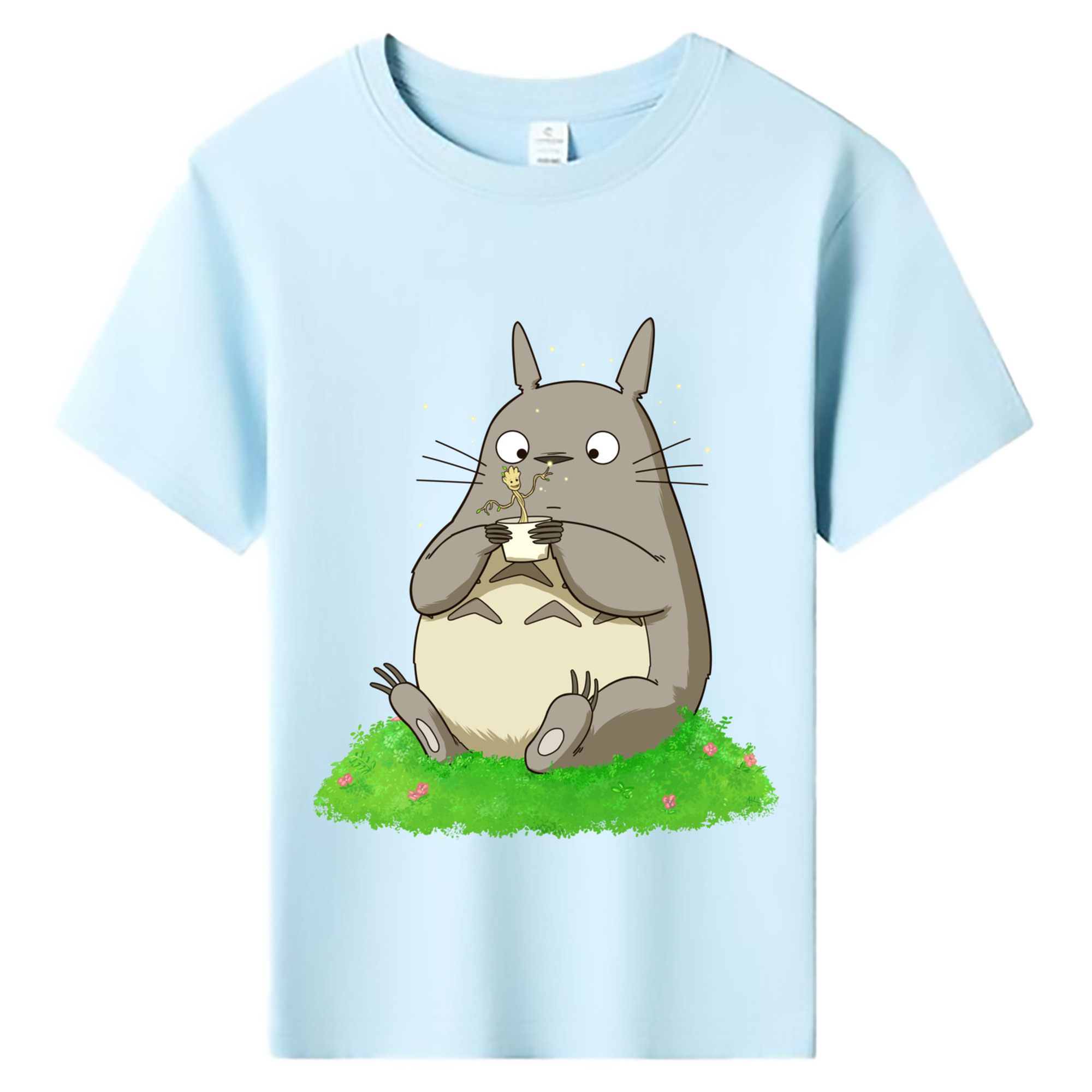 （画像用） となりのトトロ 草壁メイ 草壁サツキ My Neighbor Totoro Satsuki Kusakabe Mei Kusakabe 綿100％キッズTシャツ（フロントプリント）